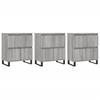 Sideboards 3 pcs Grey Sonoma Particleboard