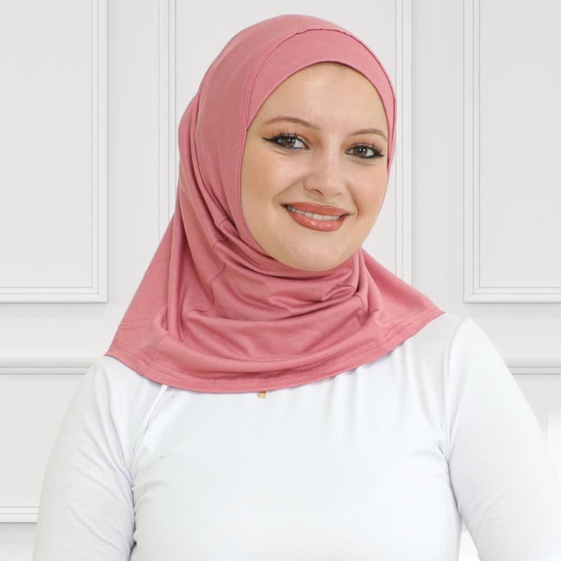 Sportovní instantní hidžáb pro ženy, muslimský bavlněný turban, měkká pokrývka hlavy, hidžáby připravené k nošení, modlitební oděv, islámské oblečení