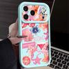 Shockproof Phone Case For iPhone 17 Pro Max Pink Cartoon Floral Pattern Silicone Cover For iPhone 16 Pro Max Cover iPhone 15 14 13 12 11 16E Air