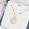 Light Luxury Moon Love Smart Necklace Women'S High-End Design Fresh And Versatile Micro-Inlaid Collarbone Chain With Jewelry