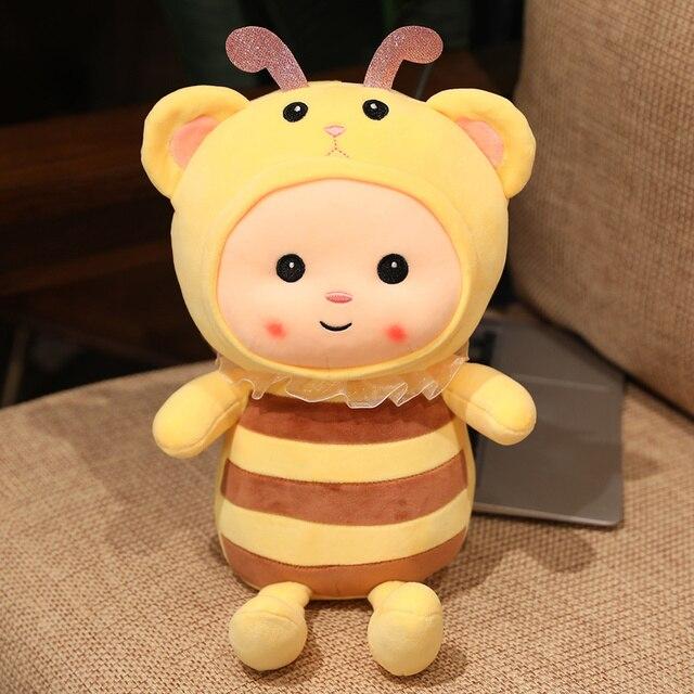 Lovely Honeybee Plush Toys Super Cute Bee Pillow Stuffed Soft Animal Dolls Kawaii Toy for Kids Children Birthday