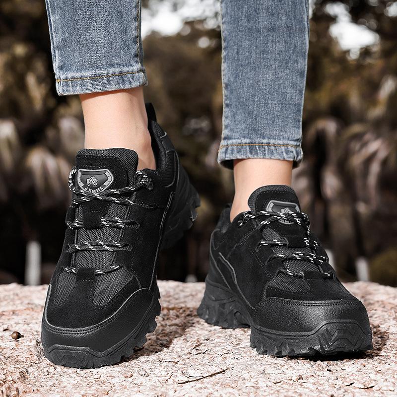 Outdoor couple shoes non-slip and wear-resistant mountaineering shoes travel shoes breathable and do not cover the feet soft-soled sports casual shoes