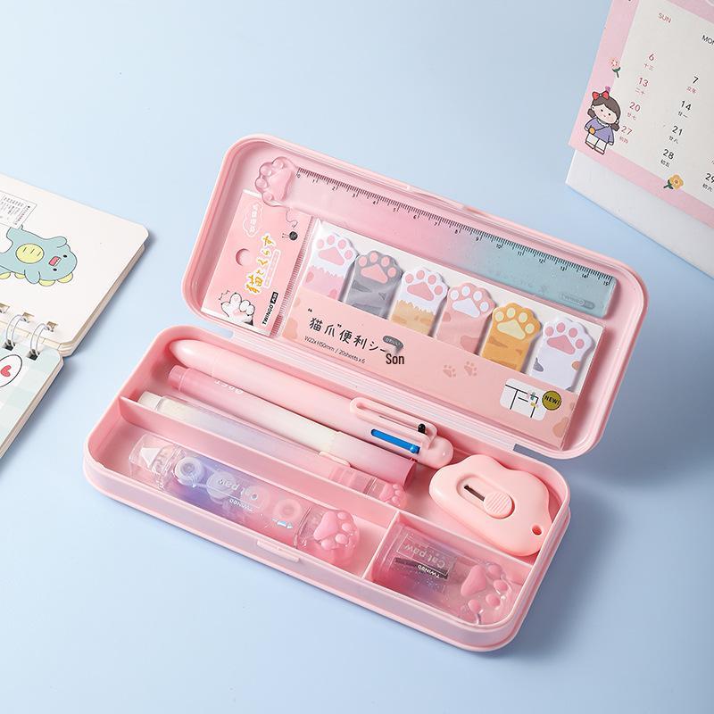 

Gradient Color Stationery Gift Set: Multifunctional Learning Tools for Middle and High School