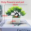 Simulated Pinus Potted Hwangshanensis Artificial Flower For Indoor Decor