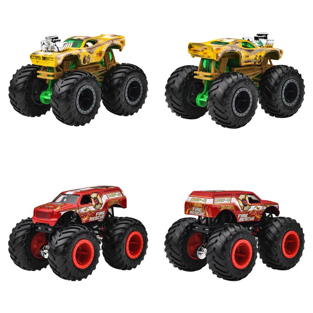 Hot Wheels Monster Trucks Assortment 8 Miniature Box Set 164 - Vehicles/Toys - (Ages 3+) - Multi-color FYJ44-982D