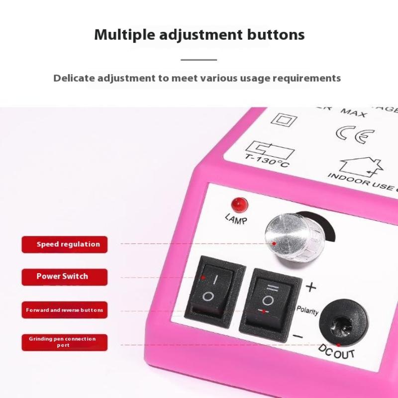 Portable Nail Drill Machine Electric Manicure Nail Polishing Head Kit For Gel Polish Professional Manicure Tool Salon Equipment
