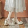 Spring new fashionable comfortable versatile women shoes temperament square-toe women pumps Elegant minimalist women shoes