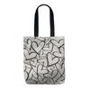 2025 Korean Style Heart Cloud Polka Dot Canvas Tote for Women