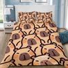 Cute Capybara Duvet Cover Pillowcase Bedding Set Adult Boy Girl Bedroom Decoration Children Gift Single Double Large Size
