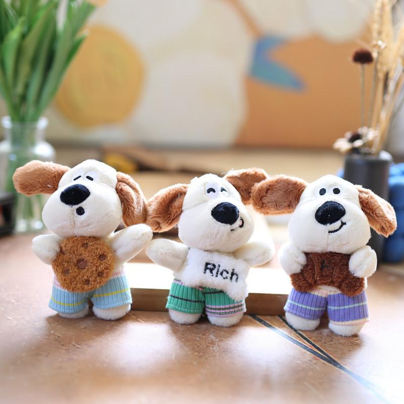 Chaveiro de Cachorro de Pelúcia Super Macio para Crianças e Decoração de Bolsa