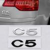 Pegatinas de coche con logo C2 C4 C5 para Citroen C2 C4 C5 maletero trasero etiqueta de modificación de personalidad tridimensional 3D emblema de refit