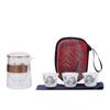 Chaxun White Porcelain Travel Tea Set (1 Pot, 3 Cups)
