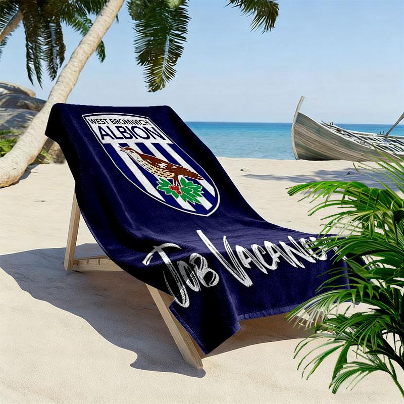 Asciugamano da Spiaggia West Bromwich Albion, Asciugamano Grande Morbido Asciugatura Rapida per Spiaggia Campeggio Nuoto