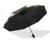1pc My Hero Academia Boku No Hero Academia Automatic Opening & Closing Outdoor Umbrella with Katsuki Bakugo Design, Portable Tri-Fold Design, 8-R