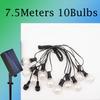 Solar Led G40 Globe Christmas Garland Street Fairy String Light Wedding Bulb Outdoor Lamp For Party Holiday Garden Light