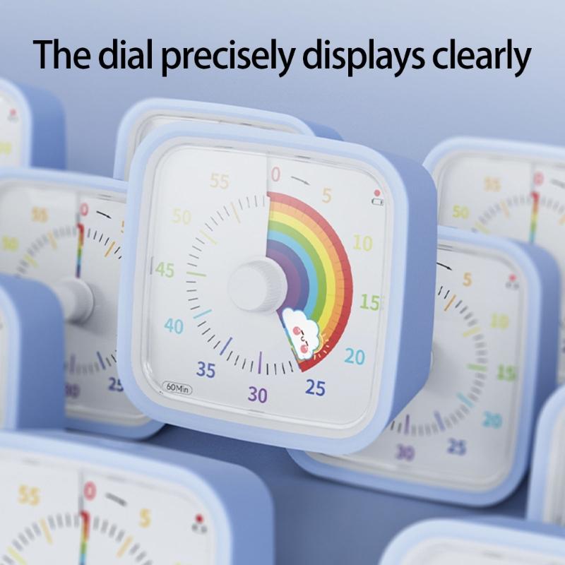 Fun Cartoon Shaped Noiseless Operation Timer For Children Learning Playtimes Practical Time Management Tool