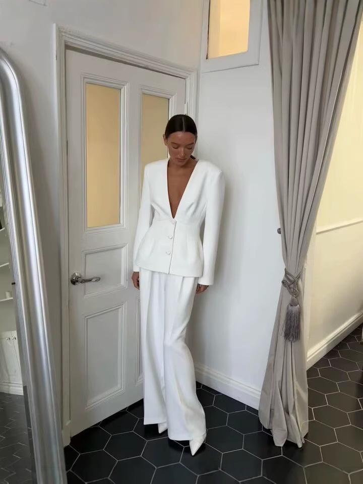 Autumn 2024 Women's Lapel Solid Color Versatile Commuter Jacket