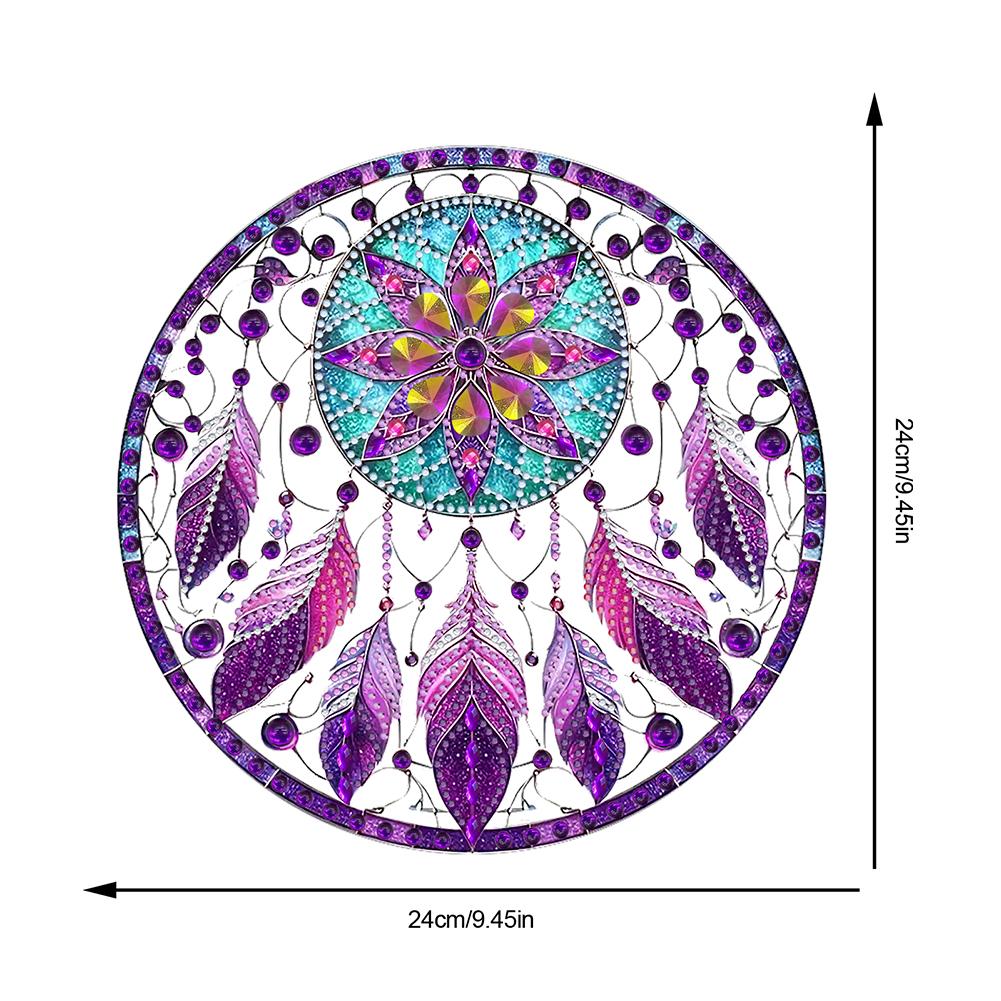 2D Flat DIY Special Shape Rhinestone Diamond Art Window Pendants Diamond Painting Set Diamond Art Pendant Wall Door Decoration