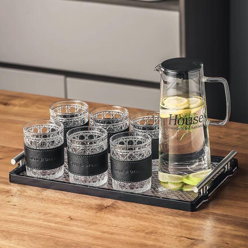 TXRMDX High-End Heat-Resistant Glass Drinking Cup Set