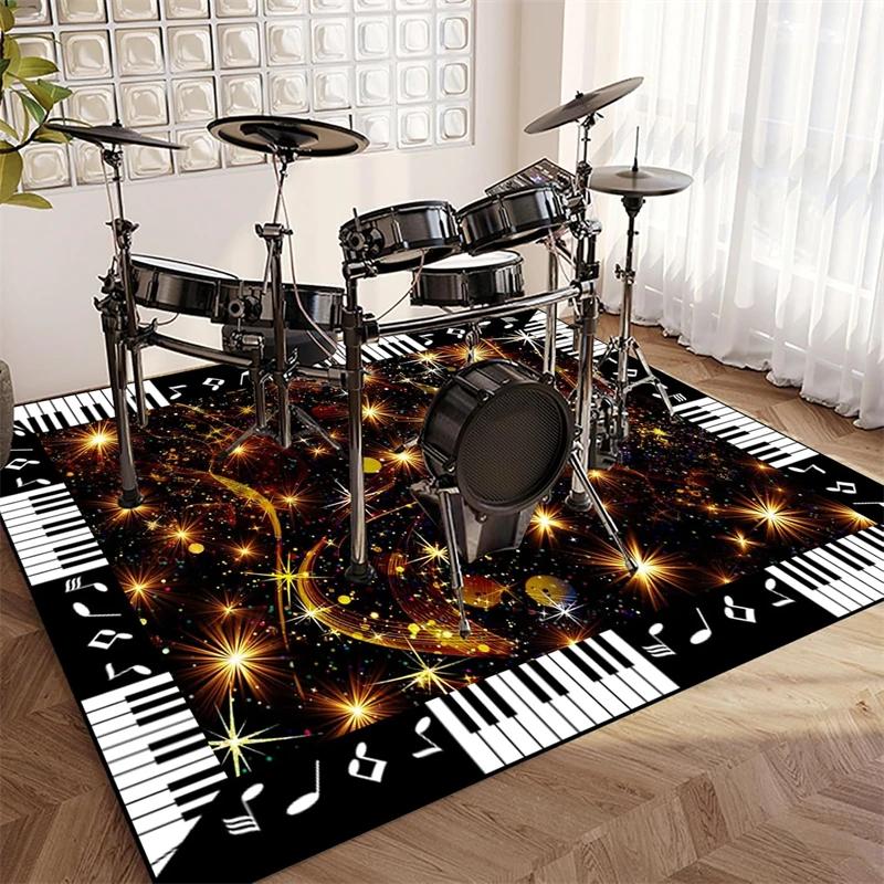 Drum Carpet Rug Soundproof Blanket Professional Rectangle Electronic Jazz Kit Floor Mat For Bass Drum Musical Instrument Mat