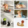 Animal Figurines Panda Desk Mobile Phone Holder Ornament Pig Backpack Model Toy  Phone Accessories