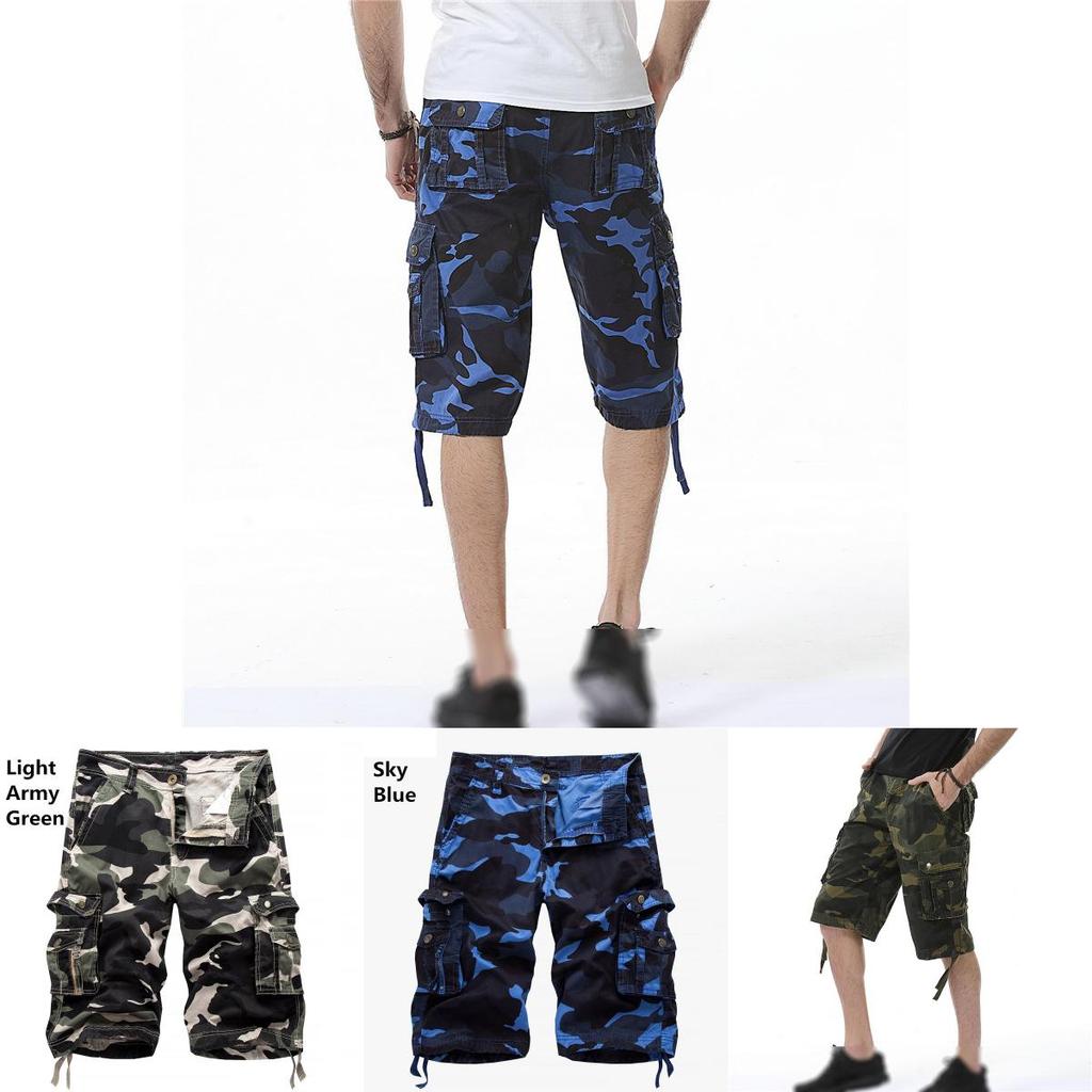 Durable And Comfortable Men's Tactical Military Army Camouflage Cargo Shorts With Multiple Pockets
