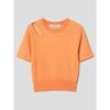 8SECONDS Off-Shoulder Ribbed Knit Orange