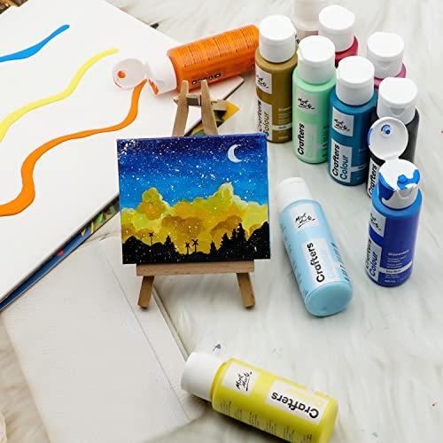 Mont Marte Acrylic Paint Set 21pc X 60ml Crafters Colour Discovery - Ideal for Crafts and Art - Perfect for Beginners, Students, and Craft Activities