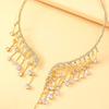 Tassel Necklace Exaggerated Flash Rhinestone Collar High-end Sense Banquet Accessories for Women