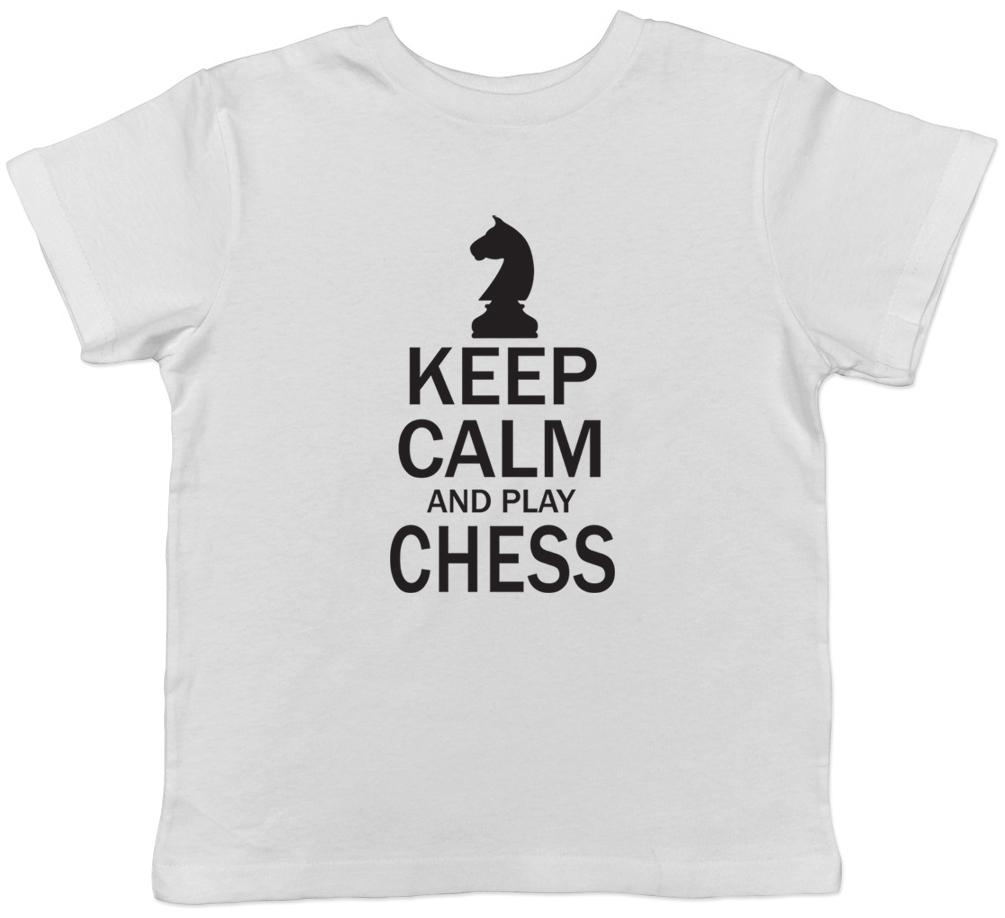 Keep Calm and Play Chess Boys Girls Kids Childrens T-Shirt 150