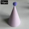 10 Colorful Birthday Party Hats | Macaron Cone Hats, Perfect For Birthdays And Parties