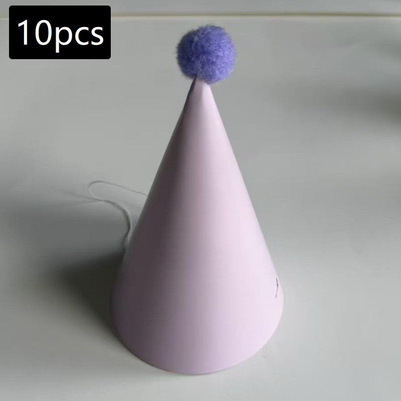 10 Colorful Birthday Party Hats | Macaron Cone Hats, Perfect For Birthdays And Parties