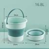 Folding Bucket Multifunctional Silicone Bucket for Car Washing Fishing Camping Water Container Collapsible Bucket
