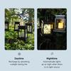 Hanging Flickering Solar Lights Star/Candle Garden Decoration Lantern Waterproof Landscape Yard Lights Terrace Lamp with Hook