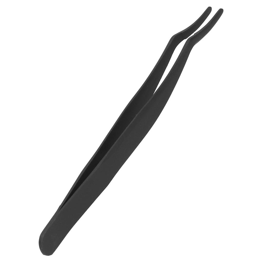 Eyelashes Tweezer False Lash Application Curved Stainless Steel Eyelash Extension Auxiliary Clip