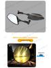 Niu No. 9 Electric Vehicle Carbon Fiber Rearview Mirror: HD, Wide View, Waterproof, Anti-Glare