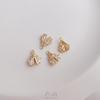 14K Gold-Filled Zircon Beetle Pendant for DIY Jewelry