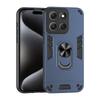 KEYSION Shockproof Case for Motorola MOTO G86 5G Soft Silicone+PC Camera Protection Metal Ring Stand Phone Cover for MOTO G56 5G