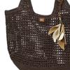 Daks Brown Raffia Twisted Mesh ShouLder Bag L Dcba6e590w3