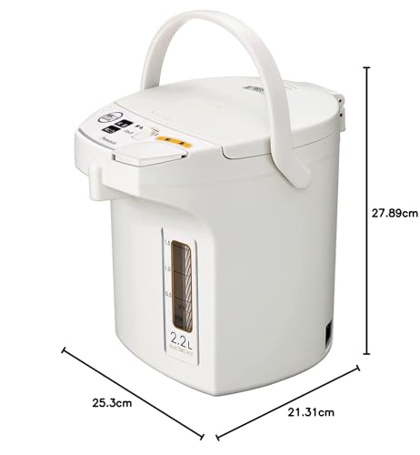 Easy To Use for Everyone: Peacock Electric Kettle, 2.2 Liters, Web-Exclusive Model, White, WMJ-22 WA / Safety Features, Easy Cleaning, Insulated Water