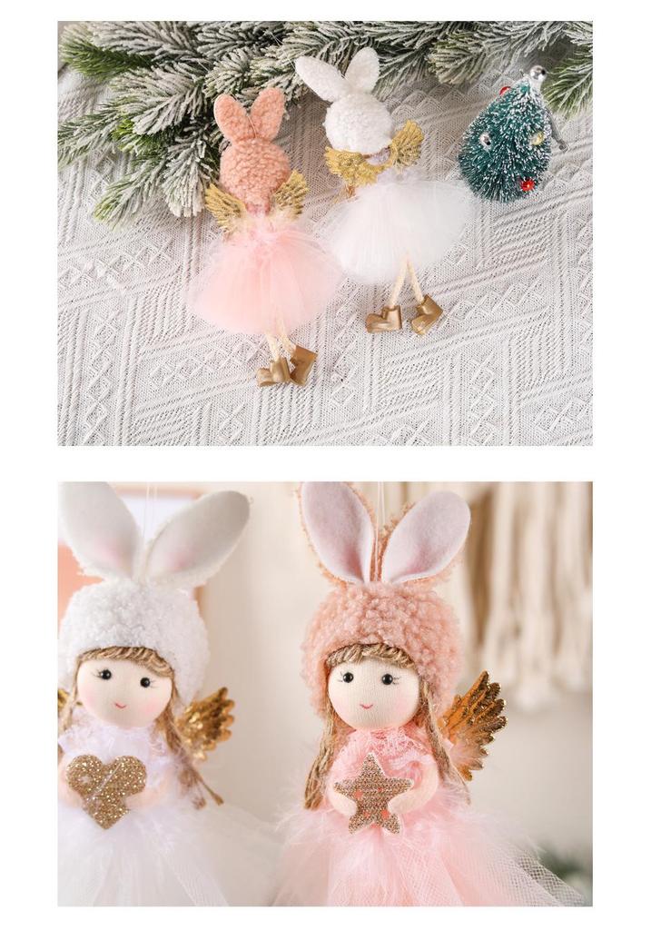 Angel Long Ears Christmas Tree Pendant for Festive Decoration