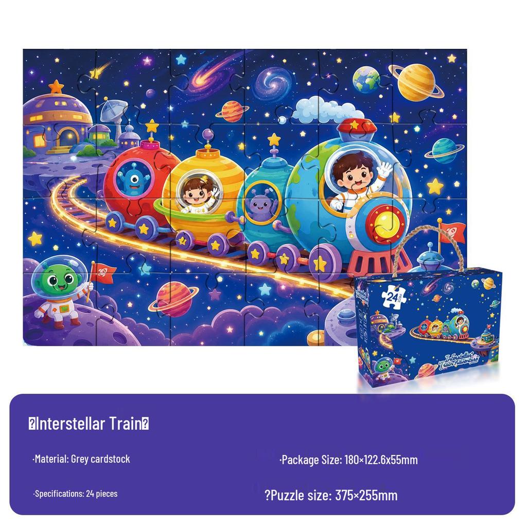 Educational Cartoon Jigsaw Puzzle for Kids Ages 3-6, Ideal Gift for Kindergarten Boys and Girls