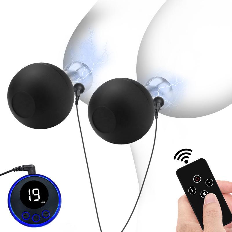 Electric Shock Massage Nipple Sucker Clamps Clitoris Stimulator SM Sex Toys For Women Couple Tool Adult Game Product Bondage Set