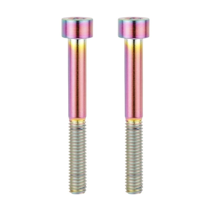 2Pcs Light Weight Metal Alloy Cycling Stem Cover Screws Bicycles Headset Bolt Socket Cap Head Bolts Screw Enduring