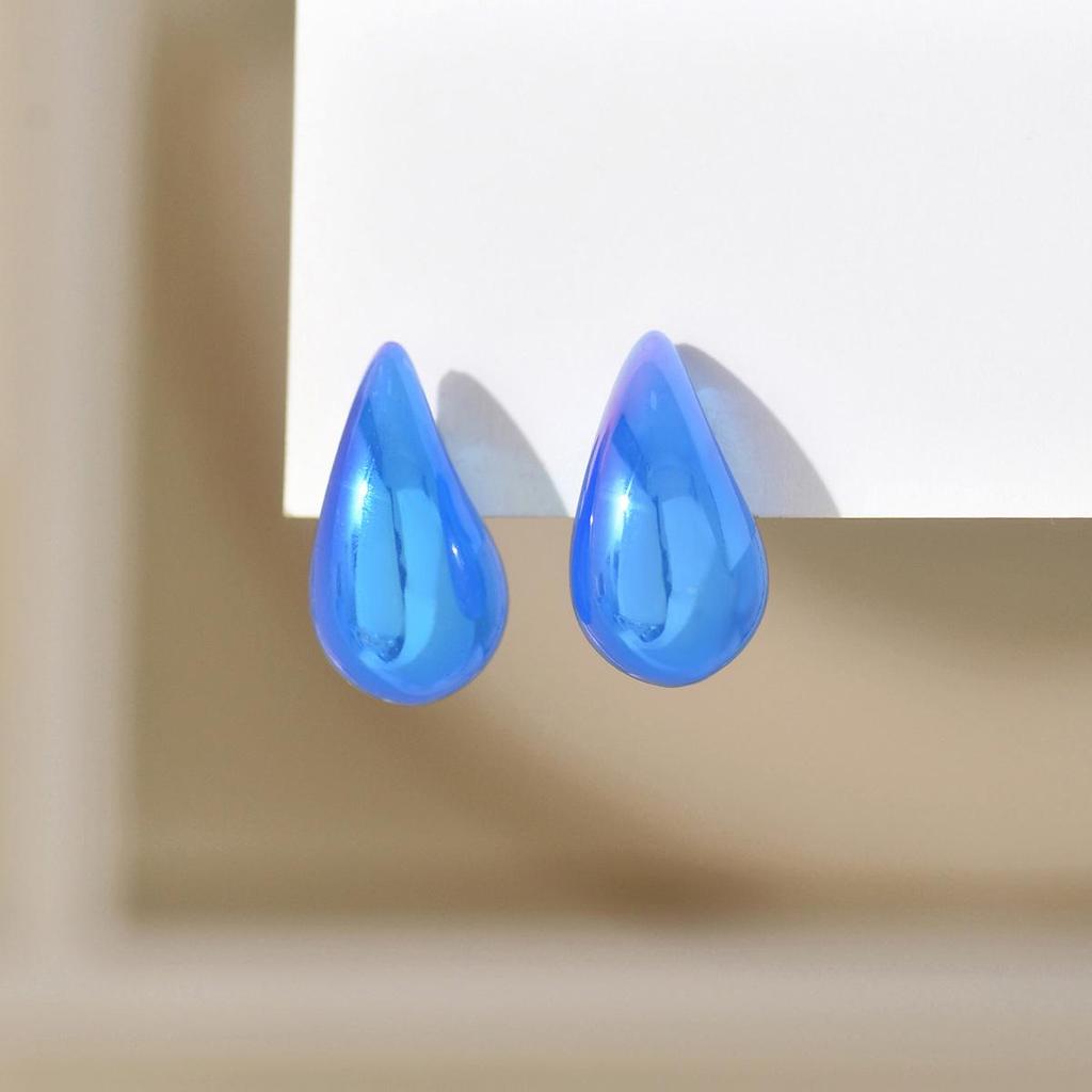 Plump Water Drop Acrylic Dangle Earrings - Simple & Fashionable Jewelry for Women