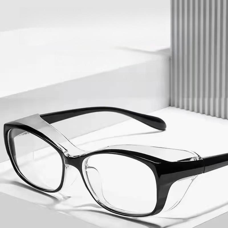 3PCS Transparent Sand-proof Anti-shock Biking Safe Goggles Anti Blue Light Glasses For Transparent Blue Blocking Protect Eyew