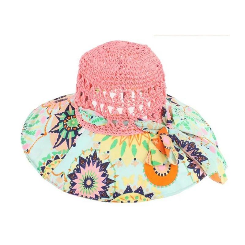 Summer Women's Dayan Sunscreen and Sunshade Fishing Hat Ethnic Style Grass Hat UV Protection Beach Hat 2025 New Gift
