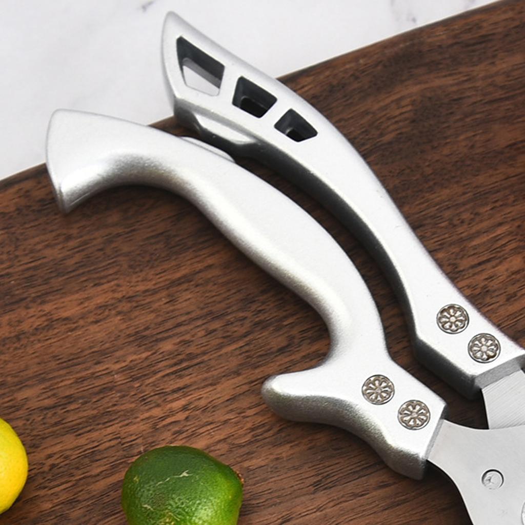 Leeseph Poultry Shears, Heavy Duty Kitchen Shears with Serrated Edge, Stainless Steel Kitchen Scissors for Chicken, Bone, Meat