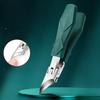 Wide-opening Nail Clipper with Ultra-sharp Stainless Steel Curved Tip - Anti-splash Nail Clipper for Nail Groove
