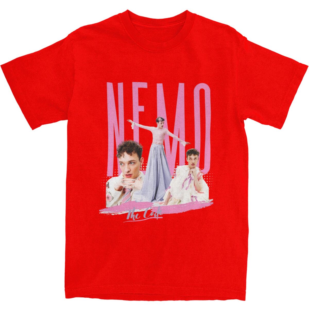 Мужские футболки Nemo The Code Швейцария Евровидение 2024 Мальмё Швеция Хлопковые топы Футболка с коротким рукавом Футболка с круглым вырезом Большой размер S